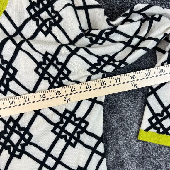 Spartina 449 100% Merino Wool Seven Oaks Cardigan Geometric Women's S *Read - Picture 12 of 15